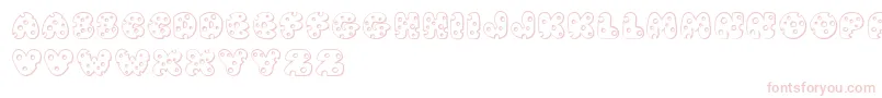 JI Swiss Cheese Font – Pink Fonts on White Background