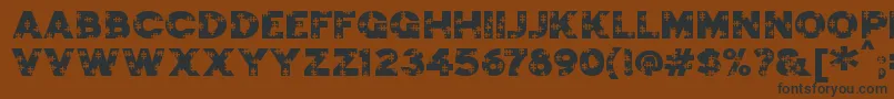 jigsaw trouserdrop Font – Black Fonts on Brown Background