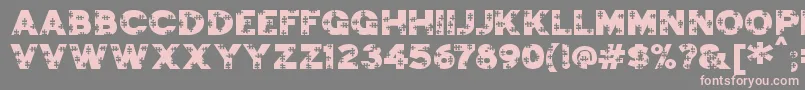 jigsaw trouserdrop Font – Pink Fonts on Gray Background