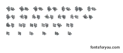Шрифт JigsawPuzzles3DFilled