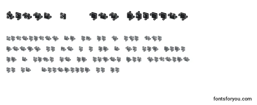 Schriftart JigsawPuzzles3DFilled