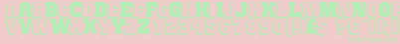 JIMTH    Font – Green Fonts on Pink Background