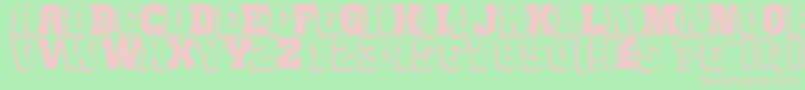 JIMTH    Font – Pink Fonts on Green Background