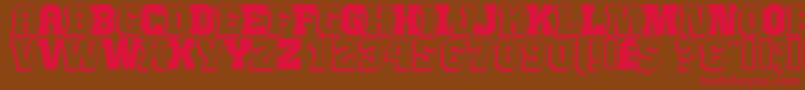 JIMTH    Font – Red Fonts on Brown Background