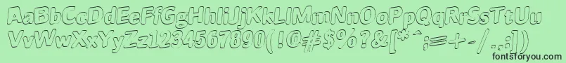 JINX Font – Black Fonts on Green Background