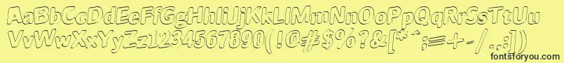 JINX Font – Black Fonts on Yellow Background
