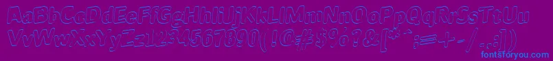 JINX Font – Blue Fonts on Purple Background