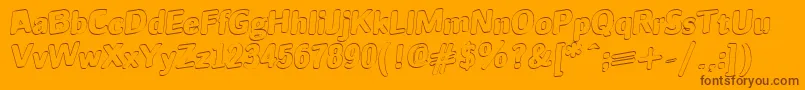 JINX Font – Brown Fonts on Orange Background