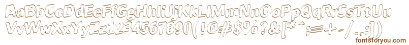 Шрифт JINX – коричневые шрифты на белом фоне