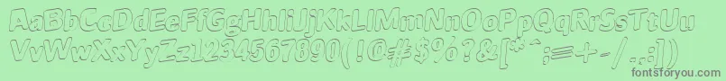 JINX Font – Gray Fonts on Green Background