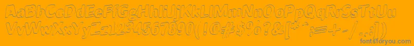JINX Font – Gray Fonts on Orange Background