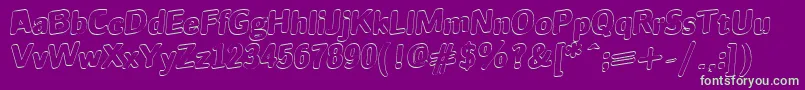JINX Font – Green Fonts on Purple Background