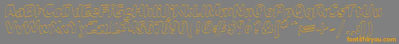 JINX Font – Orange Fonts on Gray Background