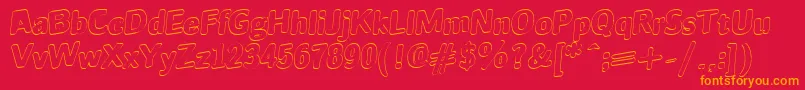 JINX Font – Orange Fonts on Red Background