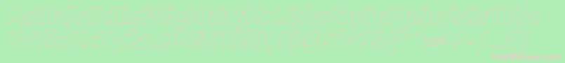 Fonte JINX – fontes rosa em um fundo verde