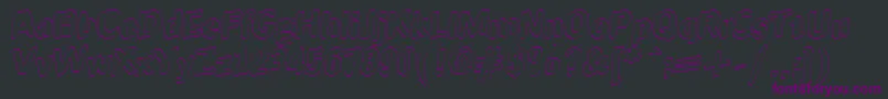 JINX-fontti – violetit fontit mustalla taustalla