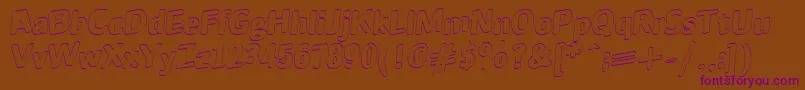 JINX Font – Purple Fonts on Brown Background