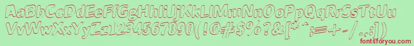 JINX Font – Red Fonts on Green Background
