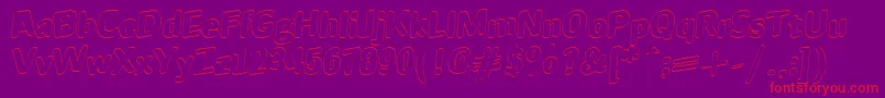 JINX Font – Red Fonts on Purple Background