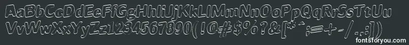 Шрифт JINX – белые шрифты на чёрном фоне
