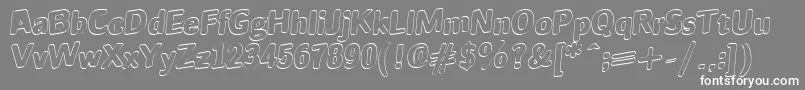 JINX-fontti – valkoiset fontit harmaalla taustalla