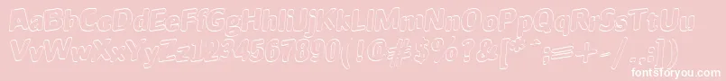 JINX Font – White Fonts on Pink Background