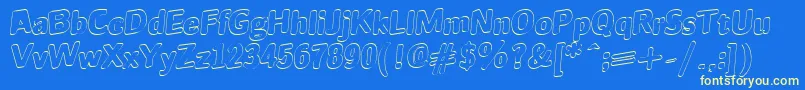 JINX Font – Yellow Fonts on Blue Background