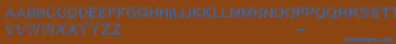 Police Jizz Mass   BC – polices bleues sur fond brun