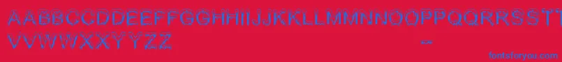 Jizz Mass   BC Font – Blue Fonts on Red Background