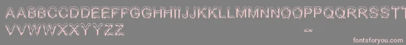 Jizz Mass   BC Font – Pink Fonts on Gray Background