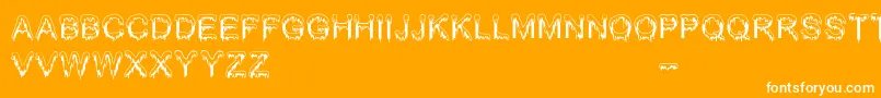 フォントJizz Mass   BC – オレンジの背景に白い文字