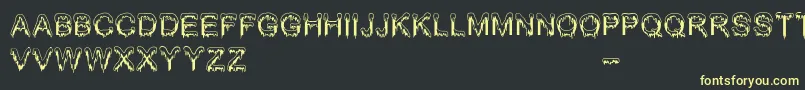 Jizz Mass   BC Font – Yellow Fonts on Black Background