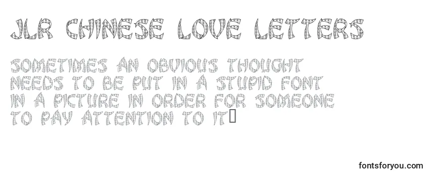 JLR Chinese Love Letters Font