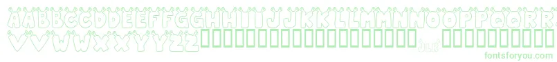 JLR Star Shrek Font – Green Fonts on White Background