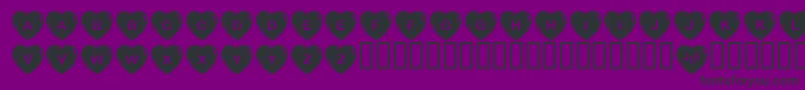 JLRSH    Font – Black Fonts on Purple Background