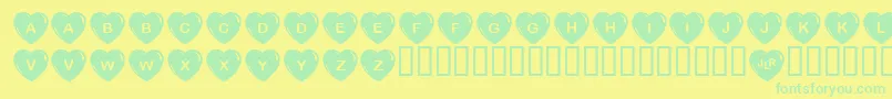 More about JLRSH Font JLRSH Font – Green Fonts on Yellow Background