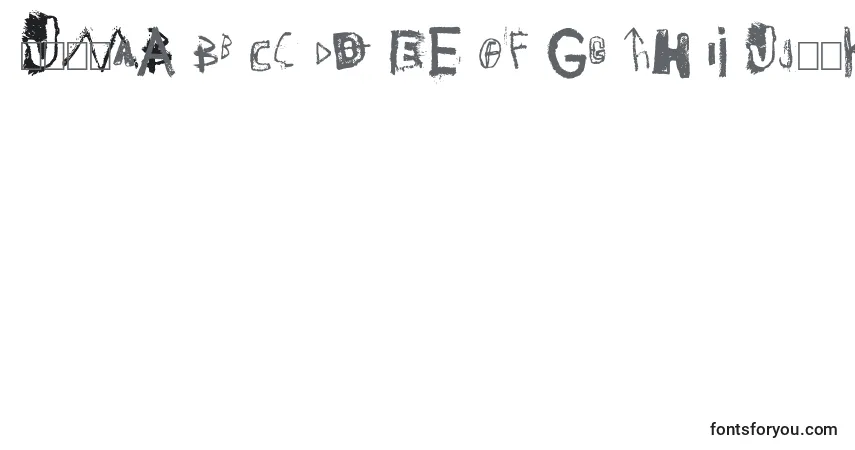 Fuente JMB - alfabeto, números, caracteres especiales
