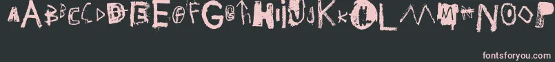 JMB Font – Pink Fonts on Black Background