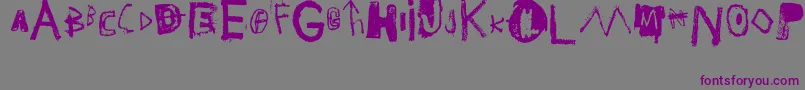 JMB Font – Purple Fonts on Gray Background