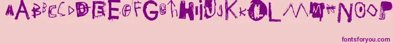 JMB Font – Purple Fonts on Pink Background