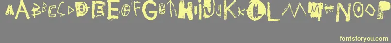 JMB Font – Yellow Fonts on Gray Background