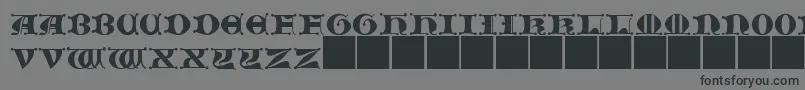 JMH   Moreneta CAPS II Font – Black Fonts on Gray Background