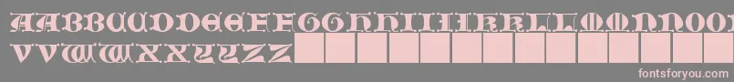 JMH   Moreneta CAPS II Font – Pink Fonts on Gray Background