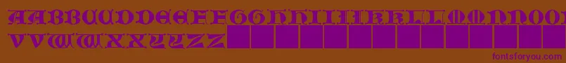 fuente JMH   Moreneta CAPS II – Fuentes Moradas Sobre Fondo Marrón