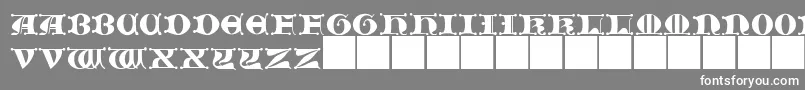 JMH   Moreneta CAPS II Font – White Fonts on Gray Background