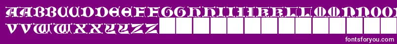JMH   Moreneta CAPS II Font – White Fonts on Purple Background