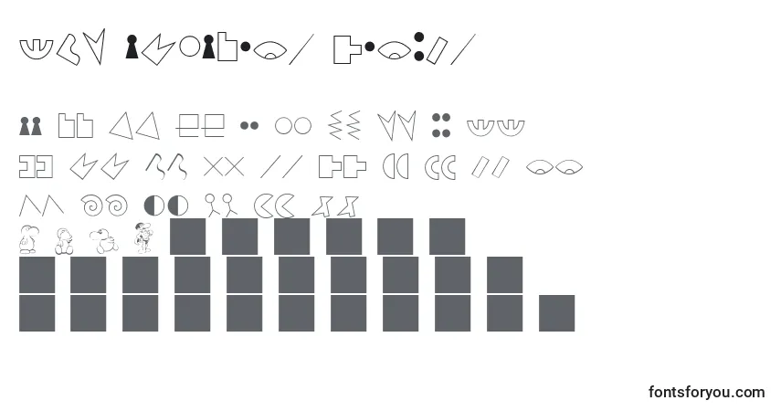 Шрифт JMH Alfabeto Petiso (130864) – алфавит, цифры, специальные символы