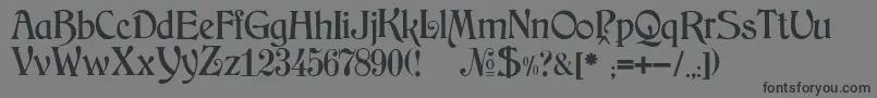 JMH Arkham Font – Black Fonts on Gray Background