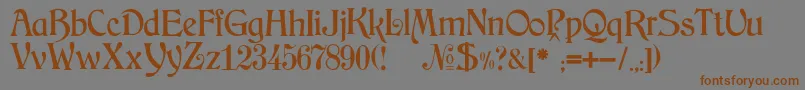 Weitere Informationen zur JMH Arkham-Schriftart JMH Arkham-Schriftart – Braune Schriften auf grauem Hintergrund