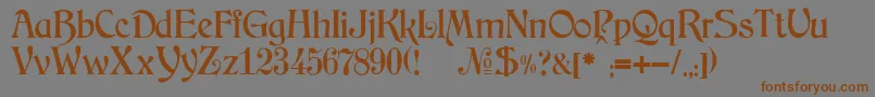 Police JMH Arkham – polices brunes sur fond gris